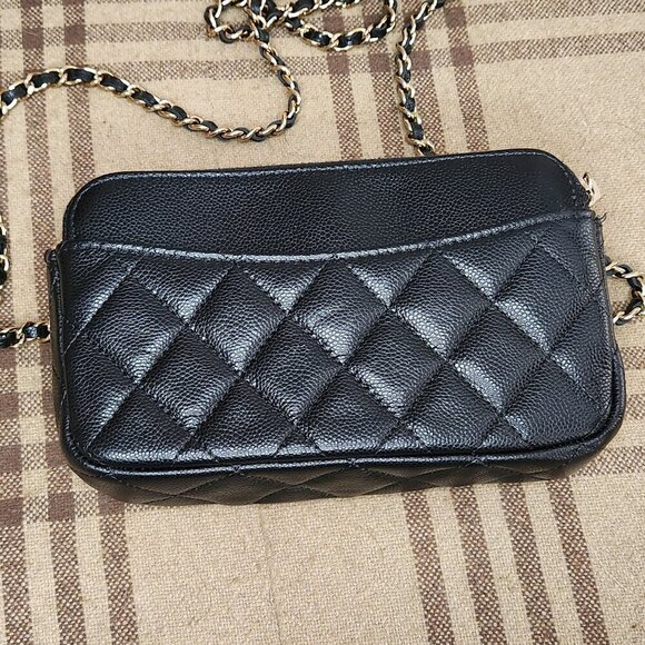 Chanel Black Wallet on Chain Leather Crossbody Bag, Authentic - Picture 4 of 12